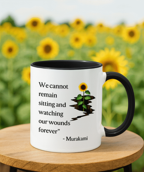 Ceramic Mug - Motivational Phrase "We cannot..."/ Taza de Ceramica - Frase motivacional (version en Ingles)