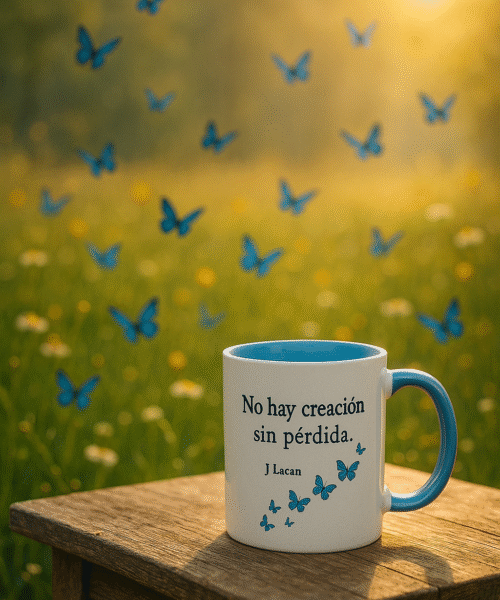 Ceramic Mug - Motivational Phrase / Taza de Ceramica - Frase motivacional "No cuentes el tiempo sino tus transformaciones"