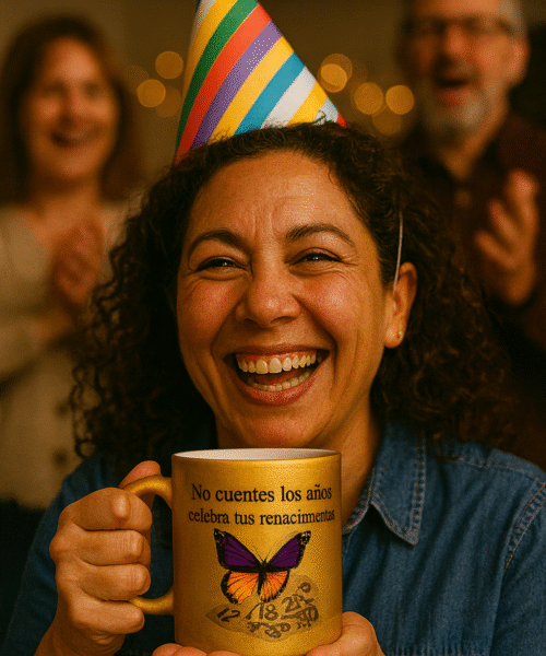 Ceramic Mug - Motivational Phrase (Birthday) / Taza de Ceramica - Frase motivacional Cumpleanos