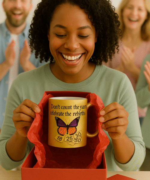 Ceramic Mug - Motivational Phrase (Birthday) / Taza de Ceramica - Frase motivacional Cumpleanos (Version en Ingles)