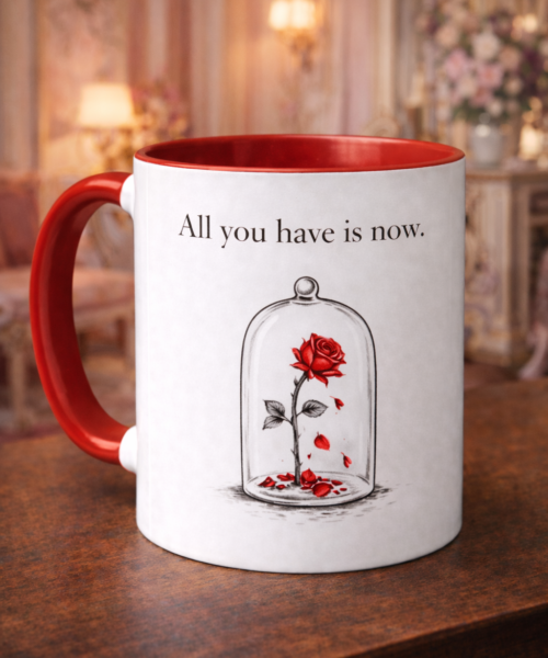 Ceramic Mug - Motivational Phrase / Taza de Ceramica - Frase motivacional "You only have now"